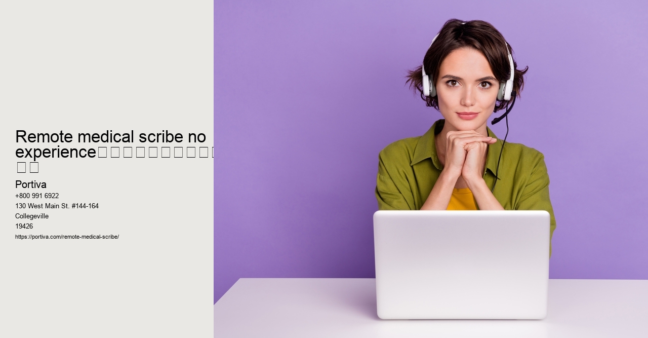 remote medical scribe no experience																