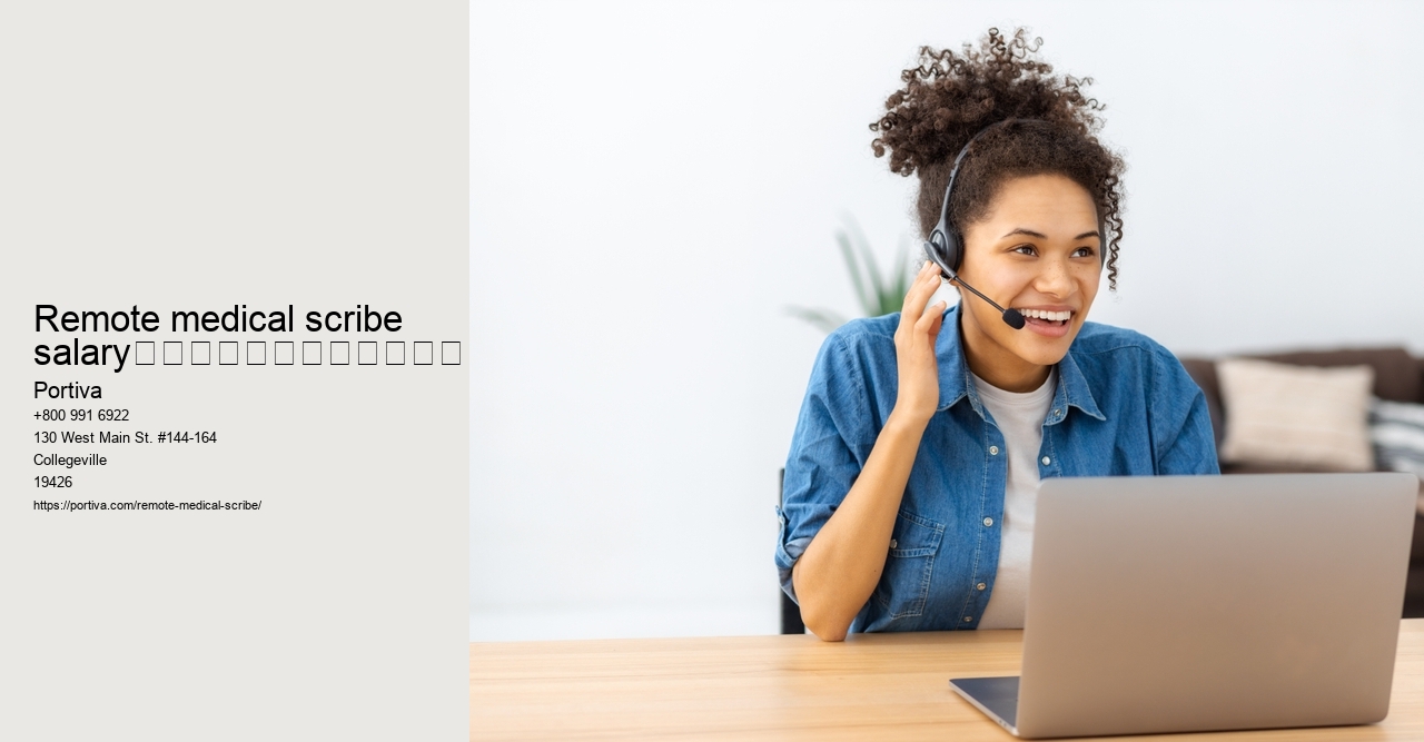 remote medical scribe salary																